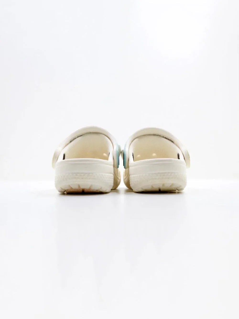 Crocs I Am Rainbow Unicorn White Rubber Clogs - Toddler 5